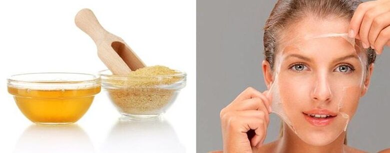 Kırışıklıklar için jelatin maskesi